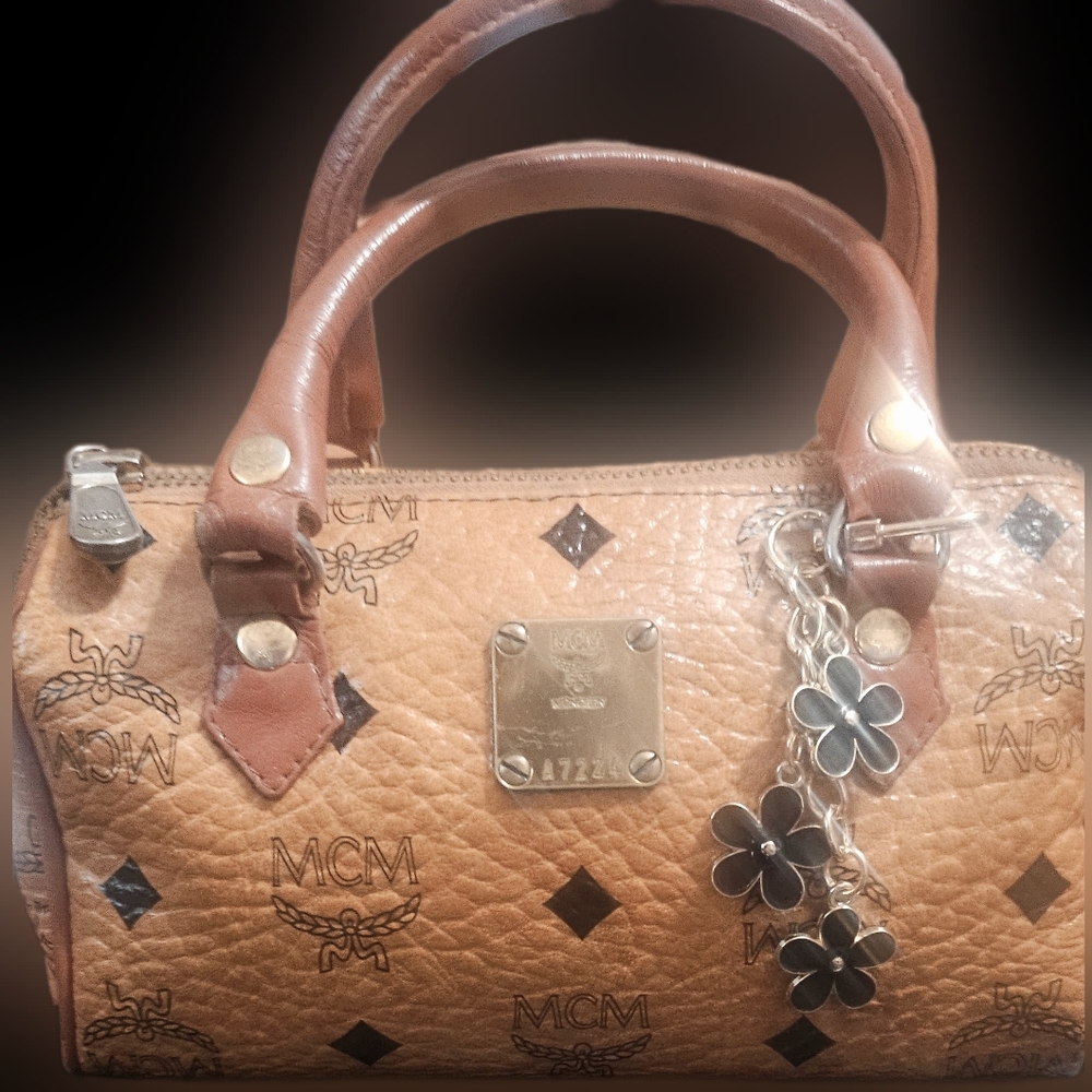 MCM MINI BOSTON BAG (Authentic)